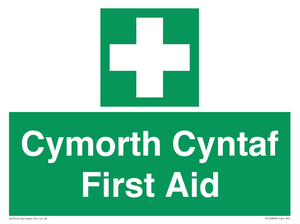 Cymorth Cyntaf First Aid in Welsh